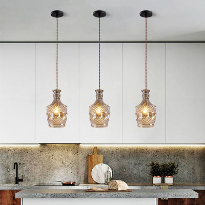 Creative Retro Pendant Light For Bar Living Room Bedroom Freya Classic Elegant Carved Glass Pendant Light(WH-AP-321)