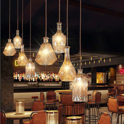 Creative Retro Pendant Light For Bar Living Room Bedroom Freya Classic Elegant Carved Glass Pendant Light(WH-AP-321)