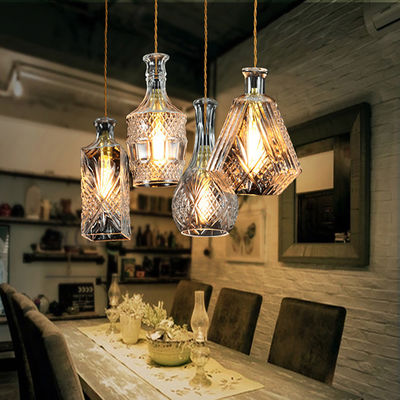 Creative Retro Pendant Light For Bar Living Room Bedroom Freya Classic Elegant Carved Glass Pendant Light(WH-AP-321)