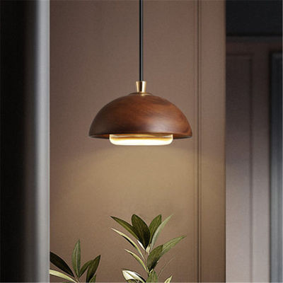 E27 Loft Art Pendant Light For Dining Room Vidar Scandinavian Acorn Shape Wooden Pendant Lamp(WH-AP-324)