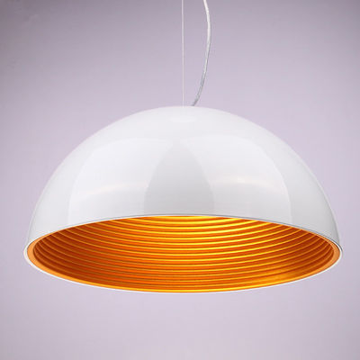 Modern Gold Pendant Lights Metal Living Room Led Leonhard Classic Inner-Ridged Dome Pendant Light(WH-AP-327)