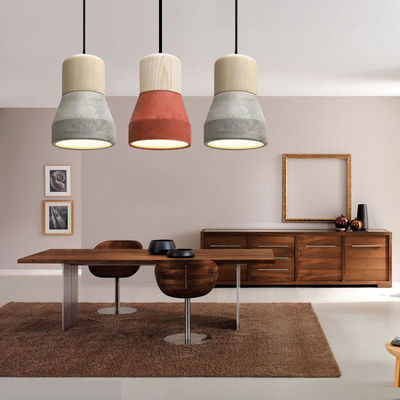 Nordic simplicity Pendant Light decoration Hildegard Minimalist Concrete Wooden Accent Pendant Light(WH-AP-328)