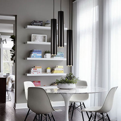 Nordic Style Cylindrical Pendant Lamp Ingemar Contemporary Tubular Shaped Pendant Lamp(WH-AP-329)