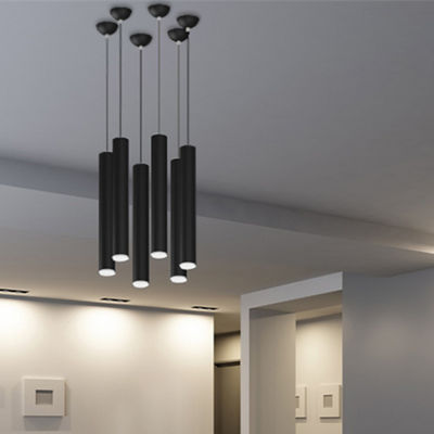 Nordic Style Cylindrical Pendant Lamp Ingemar Contemporary Tubular Shaped Pendant Lamp(WH-AP-329)