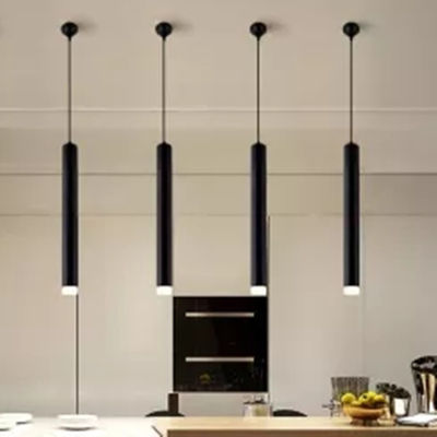 Nordic Style Cylindrical Pendant Lamp Ingemar Contemporary Tubular Shaped Pendant Lamp(WH-AP-329)