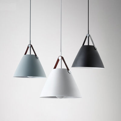 Vintage Pendant Light Coffee Petronilla Strapped Cone Contemporary Pendant Light(WH-AP-336)