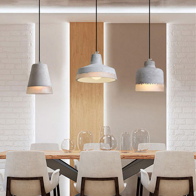 Industrial Pendant Light Dining room Bar Parlor Loft Deco E27 Natanael Modern Cone Cement Pendant Light(WH-AP-337)