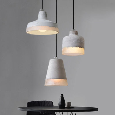 Industrial Pendant Light Dining room Bar Parlor Loft Deco E27 Natanael Modern Cone Cement Pendant Light(WH-AP-337)