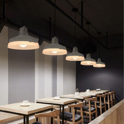 Industrial Pendant Light Dining room Bar Parlor Loft Deco E27 Natanael Modern Cone Cement Pendant Light(WH-AP-337)