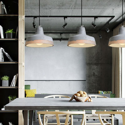 Industrial Pendant Light Dining room Bar Parlor Loft Deco E27 Natanael Modern Cone Cement Pendant Light(WH-AP-337)