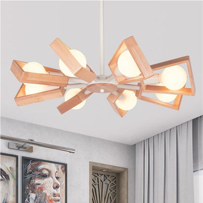 Nordic Rotatable Home Loft Pendant Light Decor Joakim Wooden Petal Contemporary Pendant Light(WH-AP-339)