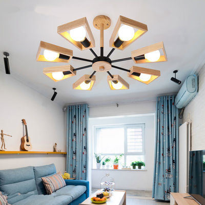 Nordic Rotatable Home Loft Pendant Light Decor Joakim Wooden Petal Contemporary Pendant Light(WH-AP-339)