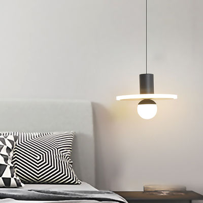 Modern minimalist bedroom Nordic LED Julious Tubular Monochromatic Modern Pendant Light(WH-AP-341)