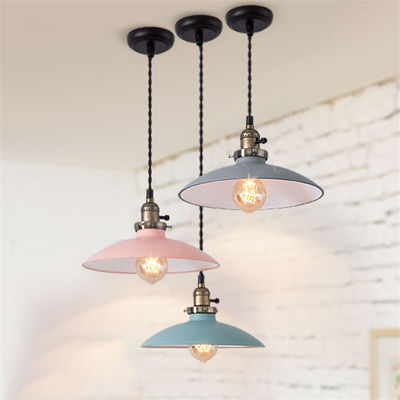 Nordic metal Pendant Lamps Creative Store bar Thorvald Industrial Vintage Twisted Cord Pendant Light(WH-AP-351)