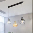 Simple Pendant Light Decorative Home Kitchen Huldaru Contemporary Sophisticated Smoked Glass Pendant(WH-AP-360)