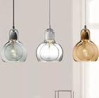Simple Pendant Light Decorative Home Kitchen Huldaru Contemporary Sophisticated Smoked Glass Pendant(WH-AP-360)