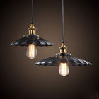Black Pendant Light with Cord LOFT Creative Metal Umbrella Lamp Industrial plug in chandelier(WH-VP-59)