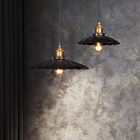 Black Pendant Light with Cord LOFT Creative Metal Umbrella Lamp Industrial plug in chandelier(WH-VP-59)
