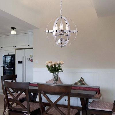 Spherical chandelier Chain Light Indoor Creative Metal Round Hanging Lamp Retro vintage chandelier(WH-VP-62)