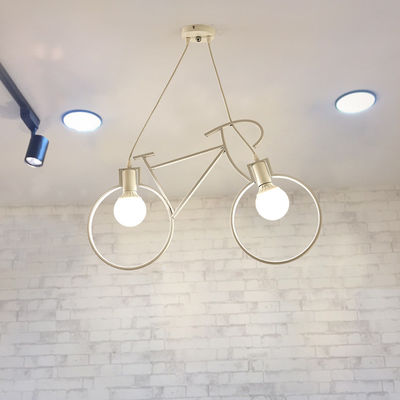 Industrial Pendant Lights Vintage Iron Bicycle Hanglamp For Bar Decor E27 Loft round pendant light(WH-VP-65)