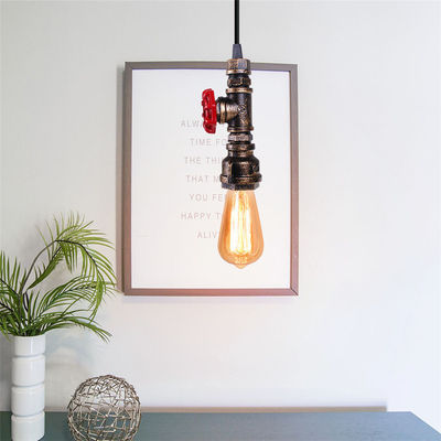 Loft Steampunk Pendant Lights Metal Water Pipe Lamp for Cafe Bar vintage pendant light(WH-VP-76)