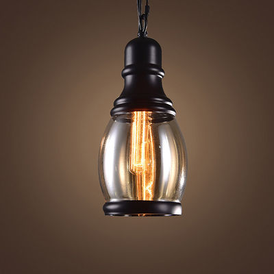 Vintage Loft Amber Glass Pendant Light Style Restaurant Bar Bed Room Glass Pendant lamp (WH-VP-79)