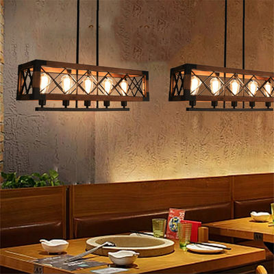 Retro Led Pendant Light American Nordic Loft Wood Pendant Light Indoor industrial decor lamp(WH-VP-82)