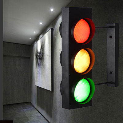 Black Pendant Lamp Painted Matte Traffic Lights Always on / Remote  Cafe Shop Loft Pendant Lamp(WH-VP-88)