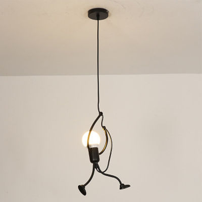 little man climbing pendant light iron people lights pandant lamps for kid children room cord pendant light(WH-VP-91)