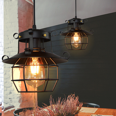 Vintage Pendant light Cage Edison Nordic Retro Loft Lamp Home Decoration Metal Pendant light(WH-VP-105)