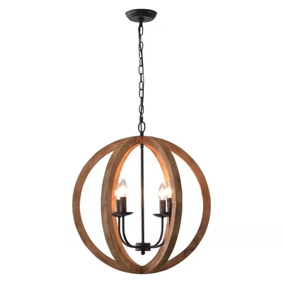 Industry Pendant Lighting Solid Kitchen Bar Coffee Shop Dining Room solid wood pendant lights(WH-VP-113)