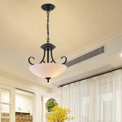 American Rural led Chandelier simple iron Lamp bedroom dining room led creative Chandelier(WH-VP-120)