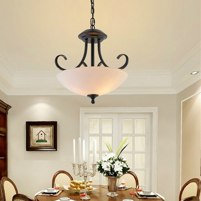 American Rural led Chandelier simple iron Lamp bedroom dining room led creative Chandelier(WH-VP-120)