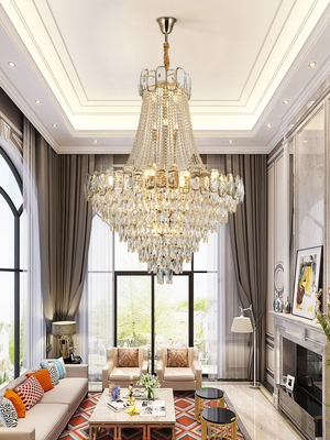 Luxury Crystal Chandelier For Living Room Large Design Lobby Hainging Lamp(WH-CY-159)