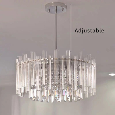 Modern Round LED Light Chandelier Luxury Clear Crystal Lampshade kitchen chandelier(WH-CY-178)