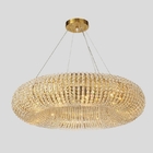 Luxury Circle Crystal Chandelier For Living Room Led Home Decor Lamp large pendant light(WH-CY-190)