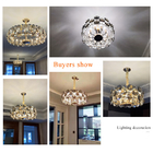 Modern smoke gray crystal chandelier in the living room contemporary chandelier(WH-CY-191)