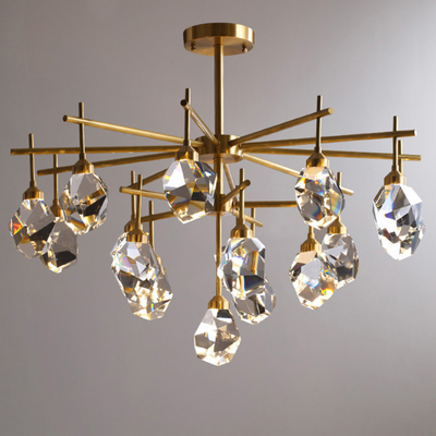 Modern Diamond Crystal Chandelier In Living Room minimalist chandelier(WH-CY-193)