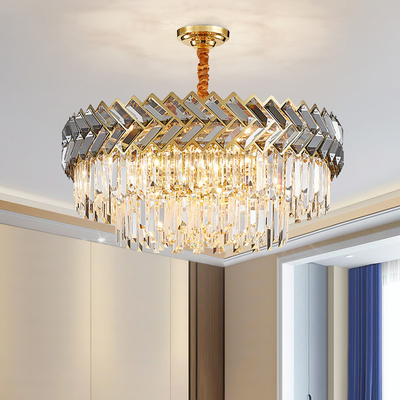 Creative Crystal Chandelier Round/Rectangle Led Living Dining Room Lamp hotel chandelier(WH-CY-196)