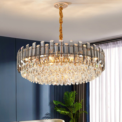 Modern chandelier for living room round bedroom Smoky grey postmodern chandelier(WH-CY-201)