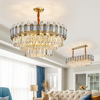 Creative Led Chandelier For Live Room Luxury Crystal Lamp gold light fixtures(WH-CY-205)