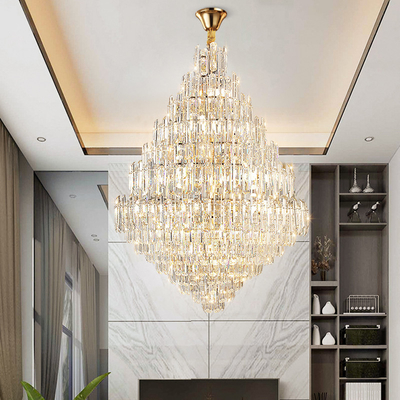 Luxury Led Crystal Chandelier For Living Room Modern Home Decor Lobby Large Chandelier(WH-CY-220)