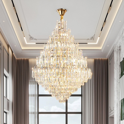 Luxury Led Crystal Chandelier For Living Room Modern Home Decor Lobby Large Chandelier(WH-CY-220)