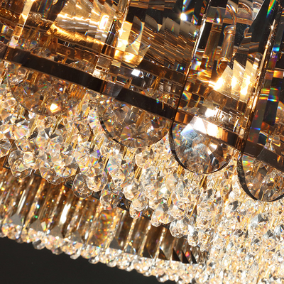 Led Crystal Chandelier For Living Dining Room Round Rectangle lounge lights(WH-CY-224)