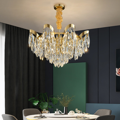 Luxury Crystal Chandelier For Living Room Led Gold basket empire crystal chandelier(WH-CY-226)