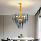 Round Multilayer Crystal Chandelier for Living Room Dining Room kitchen pendant light(WH-CY-237)