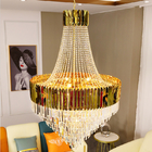 Led Crystal Chandelier For Living Dining Room Round Rectangle hotel lobby chandelier(WH-CY-239)