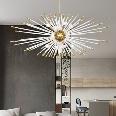 Creative Led Chandelier For Living Dining Room Modern Glass Hanging Lamp sputnik chandelier(WH-MI-314)