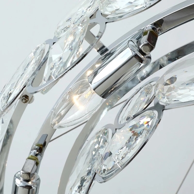 Modern Ring Led Chandelier For Living Room Luxury Glass Hanging Lamp(WH-MI-315)