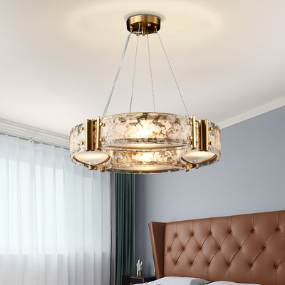 Modern living room home decor kitchen round glass hanging lamp nordic chandelier lighting(WH-MI-316)